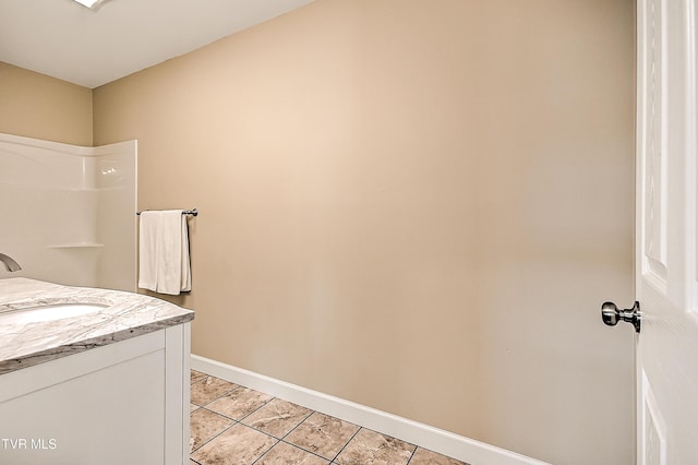 660 S Jena Beth Dr Unit 1, Elizabethton, TN 37643 - full bathroom featuring vanity, tile patterned flooring, and a shower