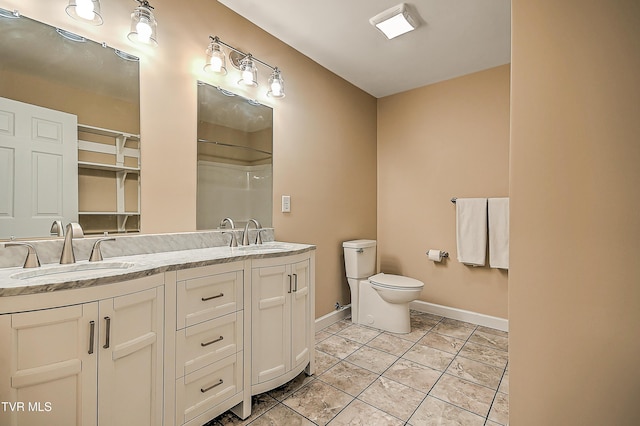 660 S Jena Beth Dr Unit 1, Elizabethton, TN 37643 - full bath featuring double vanity, tile patterned flooring, and a shower