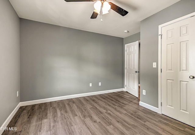 660 S Jena Beth Dr Unit 1, Elizabethton, TN 37643 - unfurnished bedroom featuring wood finished floors and a ceiling fan