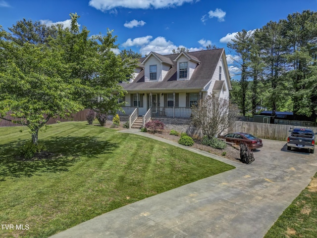 1032 Austin Ridge Ct, Piney Flats, TN 37686 - cape cod home with a porch