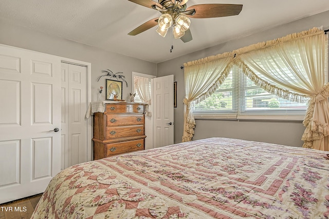 404 Stuffle St, Kingsport, TN 37660 - bedroom featuring a closet and ceiling fan