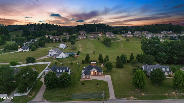 1844 Weaver Branch Rd, Piney Flats, TN 37686 - aerial view at dusk of a residential view