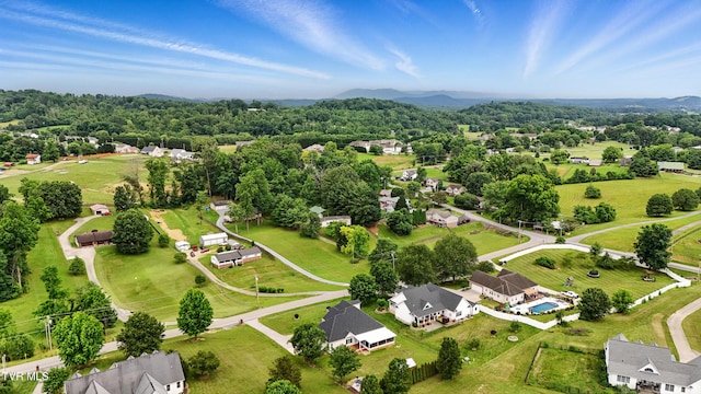 1844 Weaver Branch Rd, Piney Flats, TN 37686 - aerial view of residential area with mountains