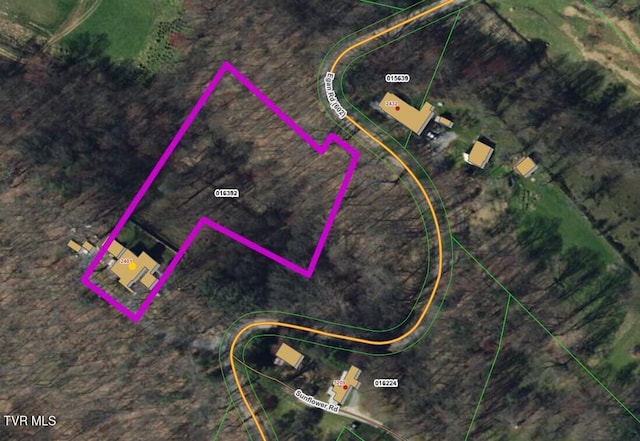 2401 Egan Rd, Big Stone Gap, VA 24219 - map / location featuring property boundaries highlighted