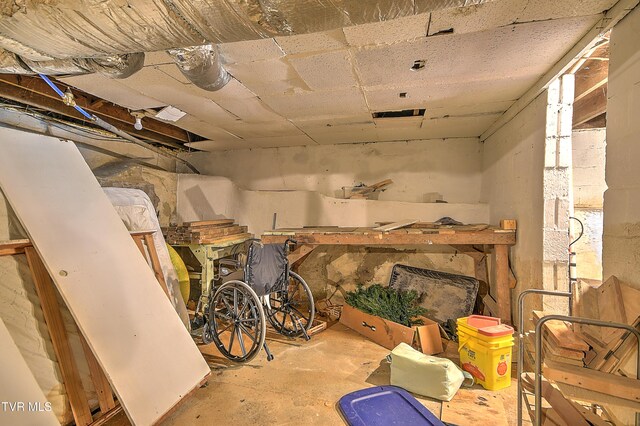 11 Birch St, Bristol, TN 37620 - view of unfinished basement