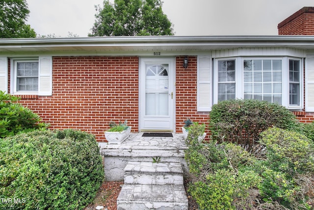 512 Old Airport Rd, Bristol, VA 24201 - view of exterior entry featuring brick siding