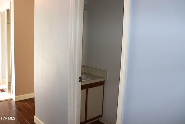 45 Laurel Rdg, Big Stone Gap, VA 24219 - bathroom featuring wood finished floors and vanity
