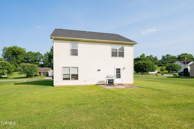 395 Kings Rd, Piney Flats, TN 37686 - rear view of property featuring a patio area and a lawn