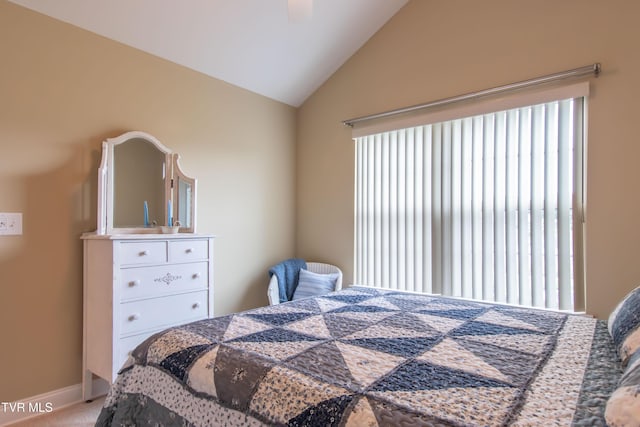 1551 Hatterdale Farm Rd Unit 1551, Blountville, TN 37617 - bedroom featuring lofted ceiling, carpet, and a ceiling fan