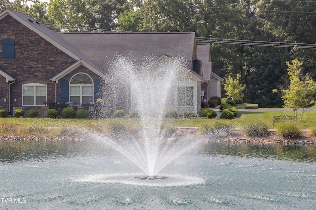 1551 Hatterdale Farm Rd Unit 1551, Blountville, TN 37617 - view of front of property featuring a water view, a shingled roof, and dirt driveway