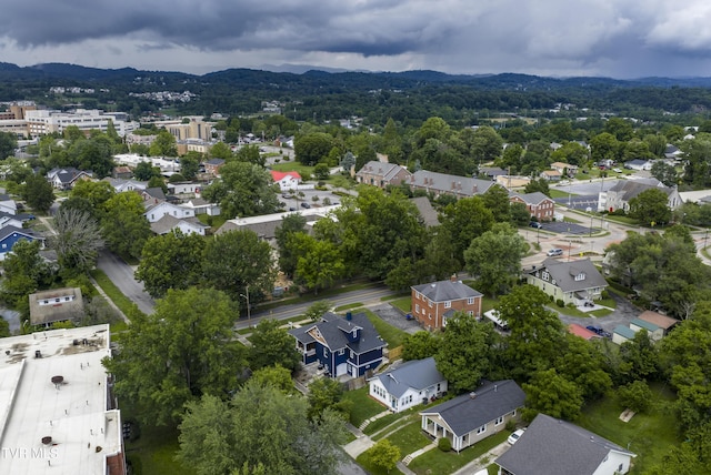 801 Watauga St, Kingsport, TN 37660 - aerial perspective of suburban area featuring a mountain backdrop