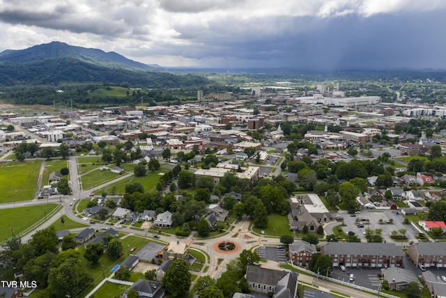 801 Watauga St, Kingsport, TN 37660 - aerial overview of property's location with mountains