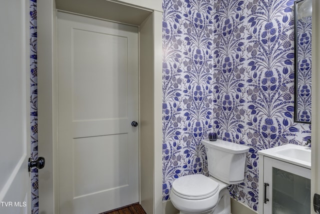 801 Watauga St, Kingsport, TN 37660 - bathroom with toilet and vanity