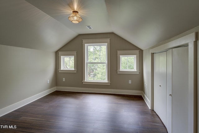 801 Watauga St, Kingsport, TN 37660 - bonus room featuring lofted ceiling and dark wood-style floors