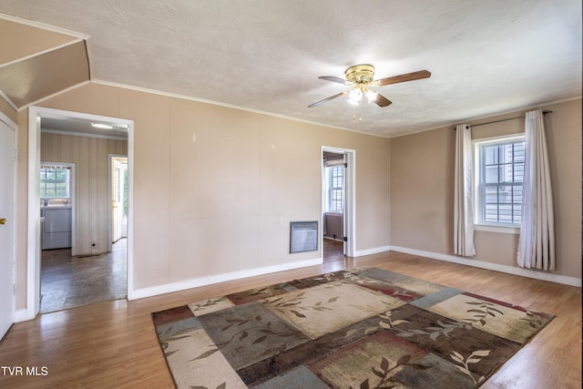 934 Massachusetts Ave, Bristol, VA 24201 - spare room featuring healthy amount of natural light, ceiling fan, wood finished floors, and ornamental molding
