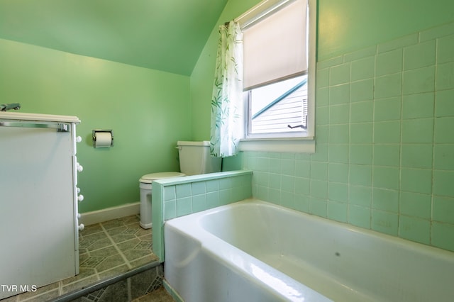 934 Massachusetts Ave, Bristol, VA 24201 - full bathroom with a bath, lofted ceiling, and vanity
