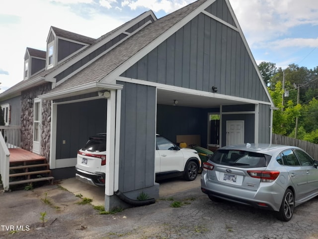 1080 Nicole Pl, Kingsport, TN 37660 - view of home's exterior featuring a shingled roof and board and batten siding