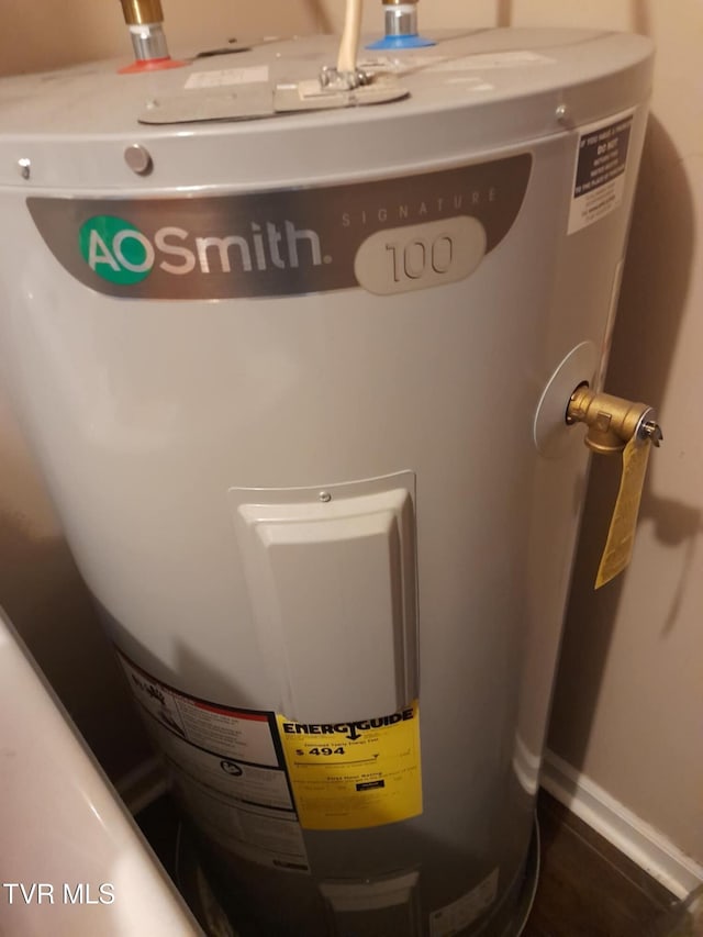 1080 Nicole Pl, Kingsport, TN 37660 - detailed view of water heater and baseboards