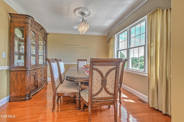 287 Pactolus Rd, Kingsport, TN 37663 - dining space featuring ornamental molding and light wood finished floors