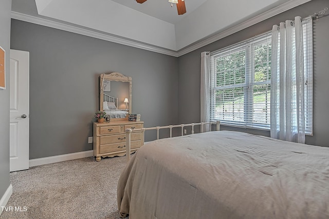 287 Pactolus Rd, Kingsport, TN 37663 - carpeted bedroom featuring ceiling fan and ornamental molding