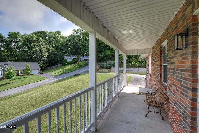 102 Spring Hill Dr, Unicoi, TN 37692 - porch featuring a lawn