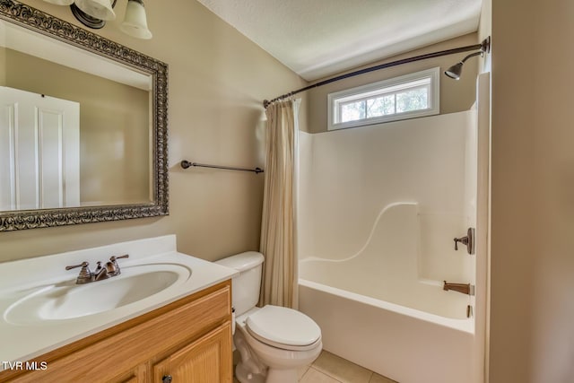 82 Hiddenbrook Ln Unit 82, Gray, TN 37615 - full bathroom featuring vanity, shower / tub combo, and tile patterned flooring