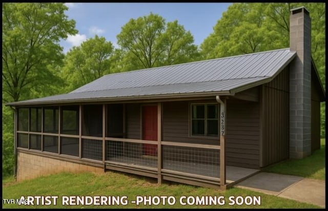 3525 James Phillips Way, Sevierville, TN 37876 - view of front of house with a chimney