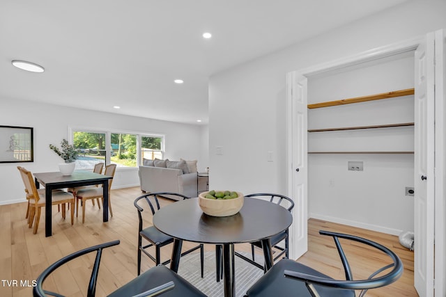 252 Kiser Cir, Jonesborough, TN 37659 - dining room with light wood-style floors and recessed lighting