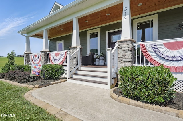 313 Treadway Trl, Jonesborough, TN 37659 - doorway to property with covered porch
