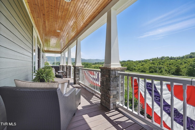 313 Treadway Trl, Jonesborough, TN 37659 - balcony with a mountain view