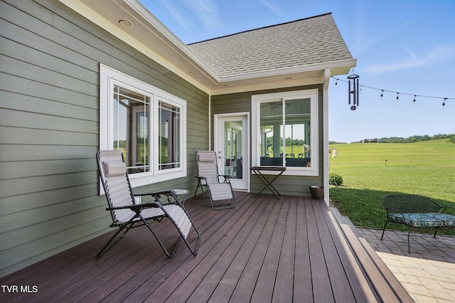 313 Treadway Trl, Jonesborough, TN 37659 - wooden terrace with a yard