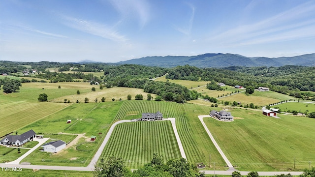 313 Treadway Trl, Jonesborough, TN 37659 - overview of rural landscape featuring mountains and extensive farmland
