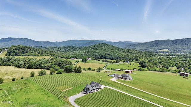 313 Treadway Trl, Jonesborough, TN 37659 - aerial view of sparsely populated area with a mountainous background