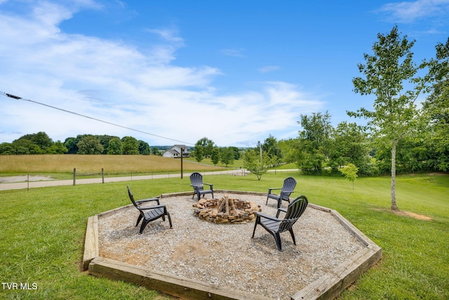 695 Opie Arnold Rd, Limestone, TN 37681 - view of patio with a fire pit