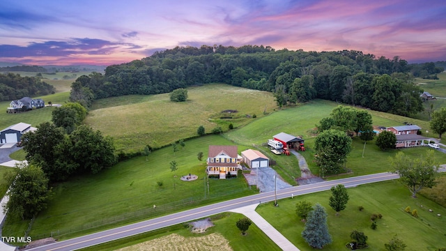 695 Opie Arnold Rd, Limestone, TN 37681 - aerial view at dusk of a rural view