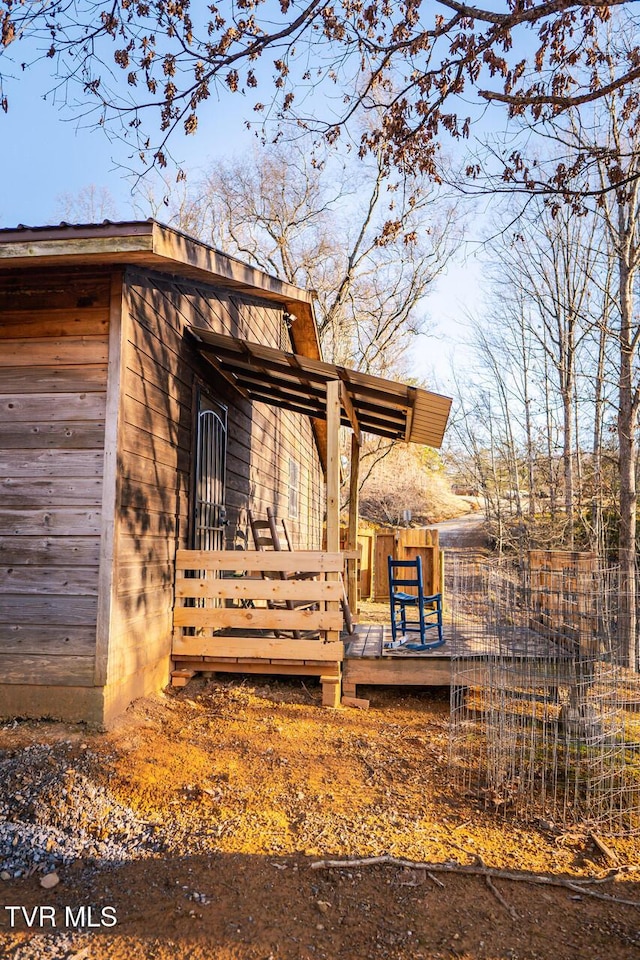3504 James Phillips Way, Sevierville, TN 37876 - rear view of property with a wooden deck