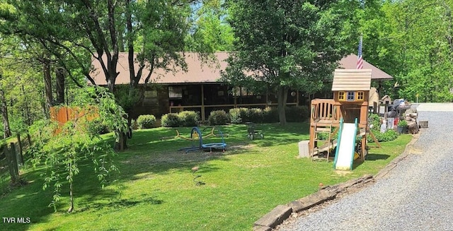 3504 James Phillips Way, Sevierville, TN 37876 - view of playground featuring a lawn