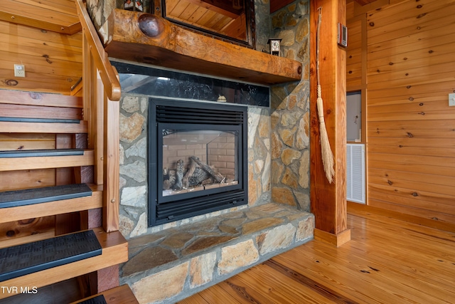 289 Harbor View Rd, Butler, TN 37640 - detailed view of wood finished floors and wood walls