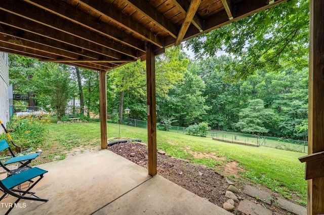149 Cochran Rd, Jonesborough, TN 37659 - fenced backyard with a patio area