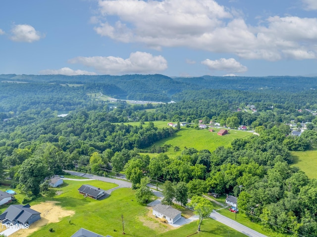 1826 Loop Rd, Lafollette, TN 37766 - drone / aerial view of a heavily wooded area and mountains