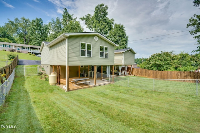 1933 Sand St, Kingsport, TN 37660 - rear view of house with a patio area and a fenced backyard