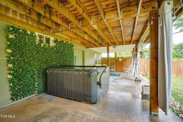 1933 Sand St, Kingsport, TN 37660 - view of patio / terrace featuring a hot tub