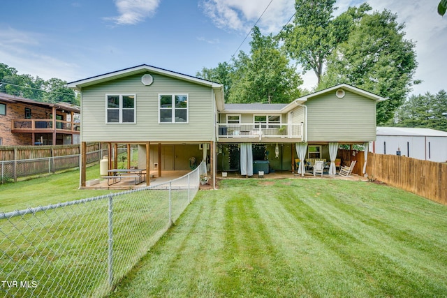 1933 Sand St, Kingsport, TN 37660 - rear view of house with a patio, a fenced backyard, and a deck