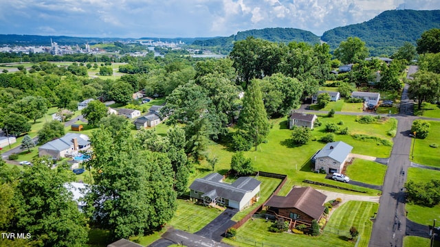 1933 Sand St, Kingsport, TN 37660 - aerial perspective of suburban area featuring a mountain backdrop