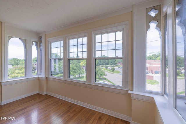 701 W Locust St Unit 34, Johnson City, TN 37604 - unfurnished sunroom with wood finished floors and a textured ceiling