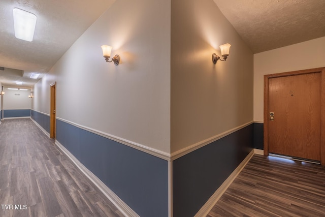 701 W Locust St Unit 34, Johnson City, TN 37604 - hallway with wood finished floors and a textured ceiling