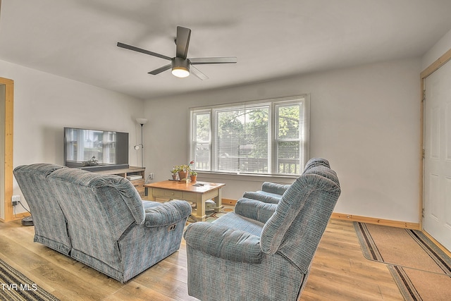 524 Boring Chapel Rd, Gray, TN 37615 - living area with light wood-style floors and ceiling fan
