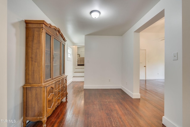 3025 Shipley St, Kingsport, TN 37664 - unfurnished room with dark wood-style floors and stairway