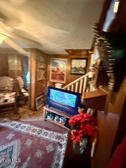123 Mcmahan Gibbs Rd, Roan Mountain, TN 37687 - sitting room with a ceiling fan