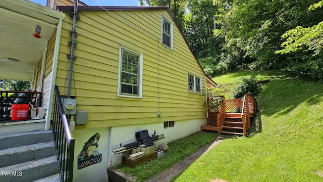 3135 3rd Ave, Saint Paul, VA 24283 - view of home's exterior featuring a yard and crawl space